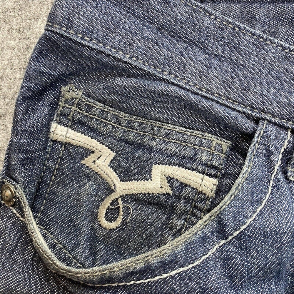 Vintage y2k Ecko Unltd Shorts Men 40 Baggy Fit Blue Streetwear Hip Hop Skater - Picture 7 of 16